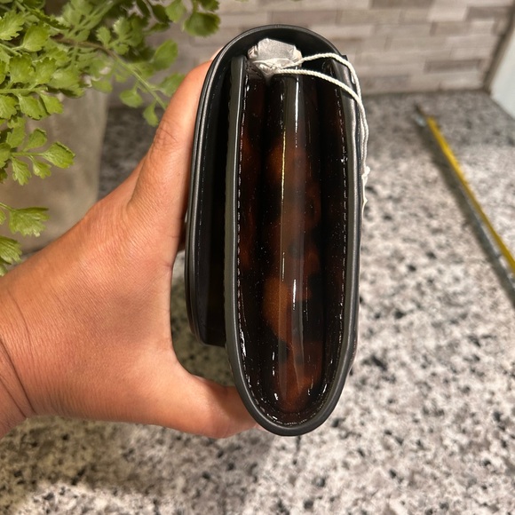 Tory Burch Tortoise Patent Chain Wallet - Picture 11 of 15